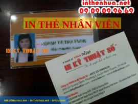 In thẻ nhựa giá rẻ làm thẻ nhân viên